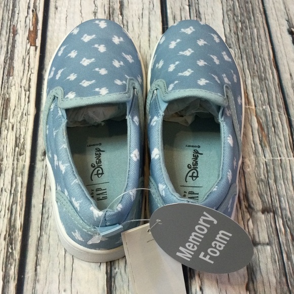 Gap Mickey Mouse 8, 9, 10 Blue Mickey Mouse Canvas Slip-On Shoes. NWT - Picture 5 of 6